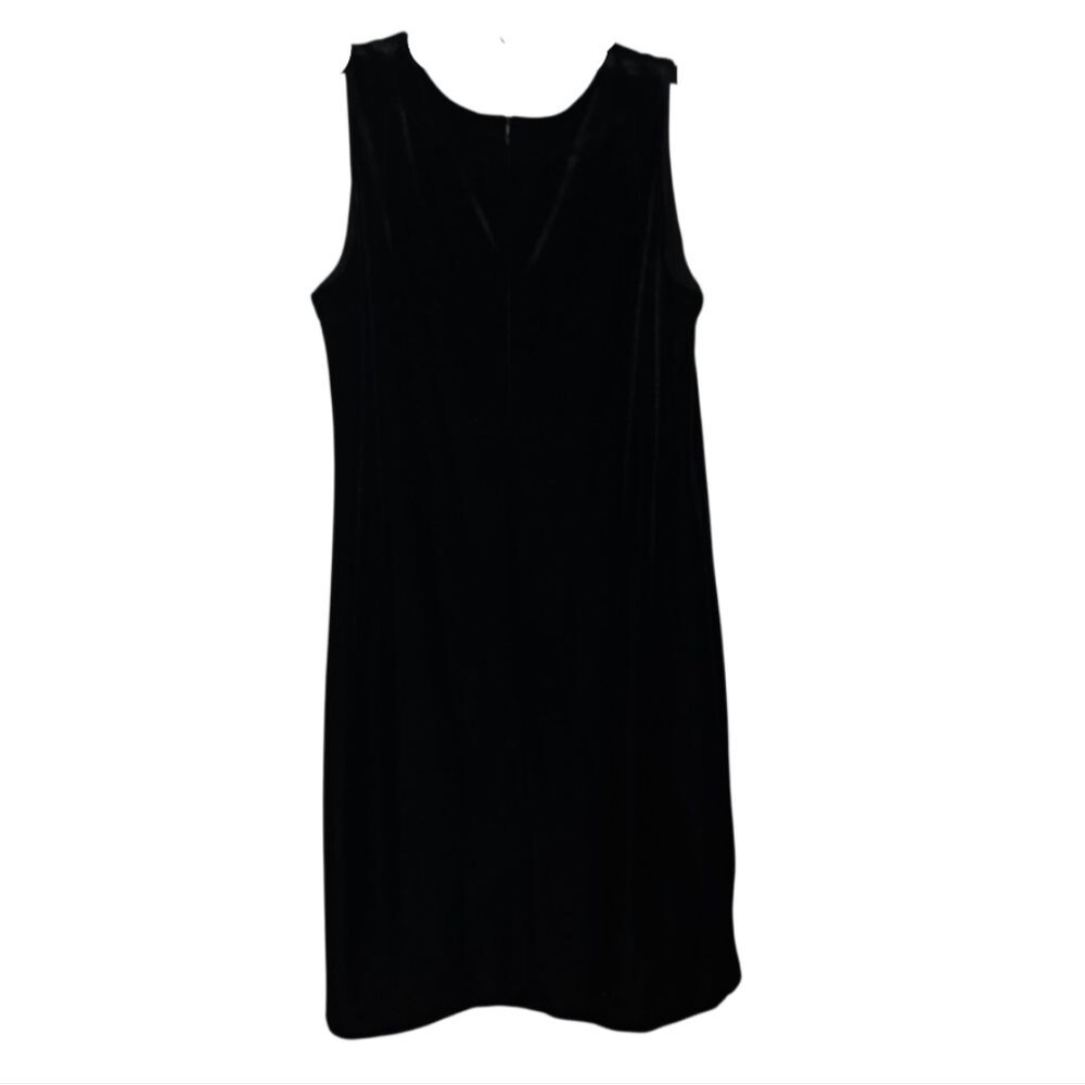 Vintage Victor Costa Black Velvet Dress - Picture 2 of 11